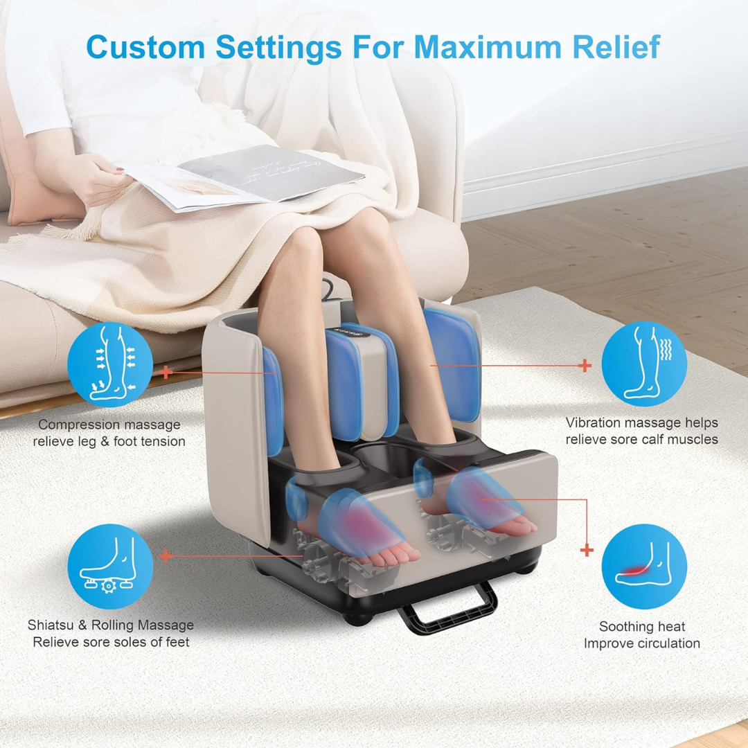 TranquilSoothe Foot Therapy™: masajeador de pies y pantorrillas